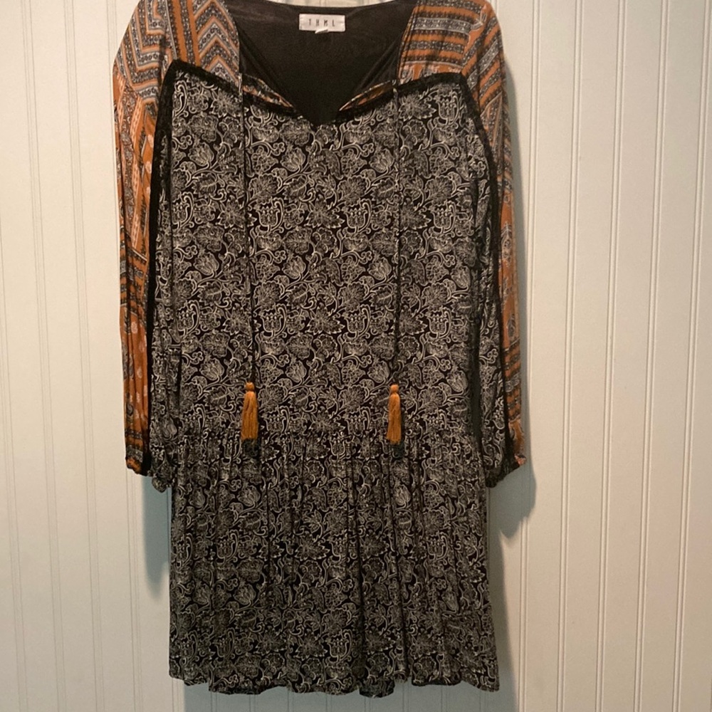 THML Boho Pleated Dress Size XS